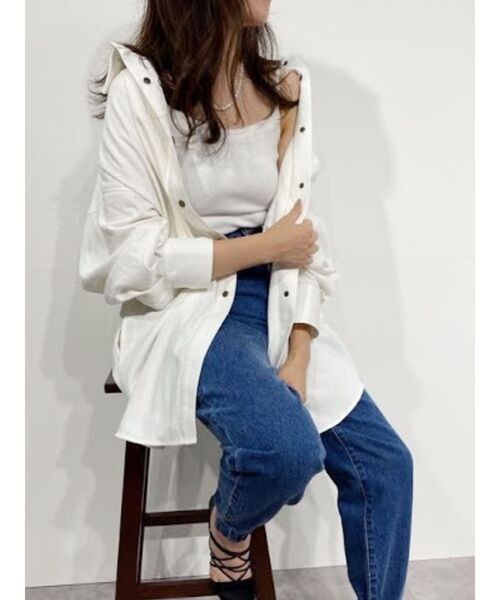 EVRIS（エヴリス）の「ジョガーデニムパンツ（デニムパンツ・レディース・ブラック/ベージュ/インディゴブルー・SMALL/MEDIUM）」の7枚目の写真