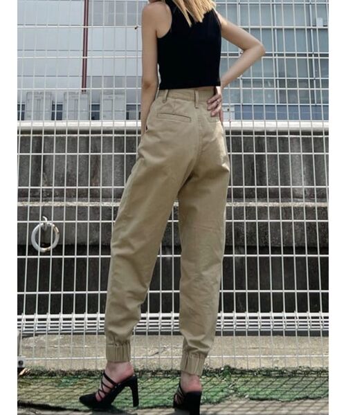 EVRIS（エヴリス）の「ジョガーデニムパンツ（デニムパンツ・レディース・ブラック/ベージュ/インディゴブルー・SMALL/MEDIUM）」の12枚目の写真