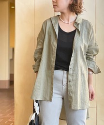 RIVE DROITE | 涼しく使える大人のこなれシャツ　綿麻シャツ(シャツ/ブラウス)