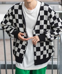 WEGO/ドロップショルダーカラーカーディガン