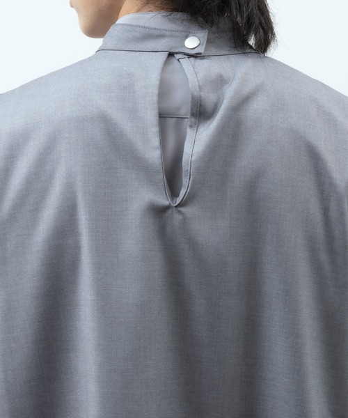 unlow（アンロー）の「パイピングスタンドカラーベスト（セットアップ対応）（ベスト・メンズ・ライトグレー/ブラック・M/L）」の10枚目の写真