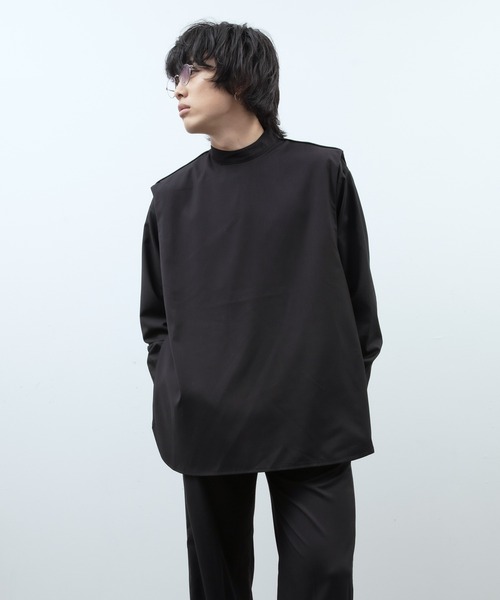 unlow（アンロー）の「パイピングスタンドカラーベスト（セットアップ対応）（ベスト・メンズ・ライトグレー/ブラック・M/L）」の18枚目の写真