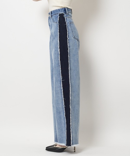 SPIRALGIRL（スパイラルガール）の「リメイク風デニム（デニムパンツ・レディース・ライトブルー・SMALL/MEDIUM）」の16枚目の写真