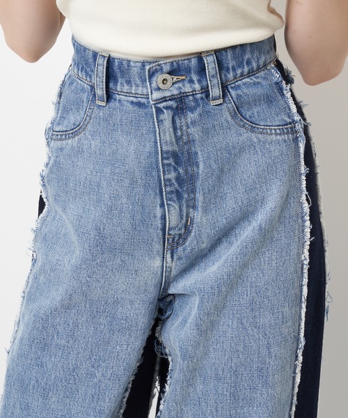 SPIRALGIRL（スパイラルガール）の「リメイク風デニム（デニムパンツ・レディース・ライトブルー・SMALL/MEDIUM）」の19枚目の写真