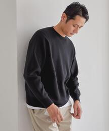 green label relaxing | ＜green label relaxing＞スウェットライク クルーネック ニット(ニット/セーター)