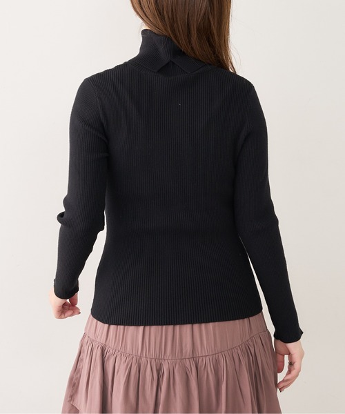 natural couture(ナチュラルクチュール)の「もちもちベーシックリブタートル(ニット/セーター・レディース・ブラック/ブラウン/カーキ/ピンク/アイボリー/ライトベージュ・FREE)」の21枚目の写真