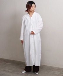 note et silence  | .et sort. FINX100/2ブロードリラックスウェア(シャツワンピース)