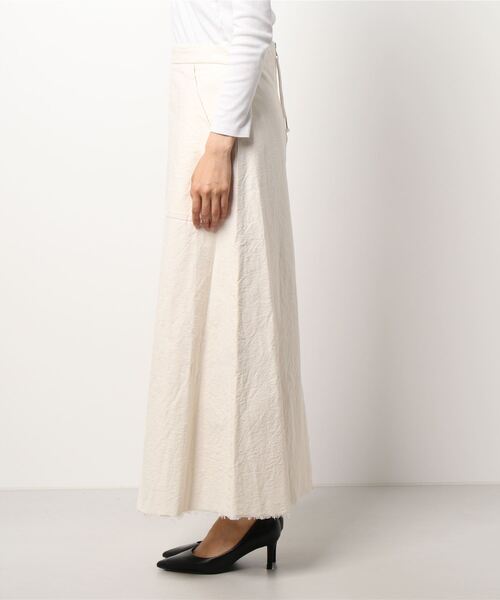 nitca（ニトカ）の「オーガニックネップツイル　Aラインスカート（スカート・レディース・キナリ・FREE）」の2枚目の写真