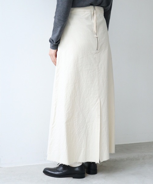 nitca（ニトカ）の「オーガニックネップツイル　Aラインスカート（スカート・レディース・キナリ・FREE）」の5枚目の写真
