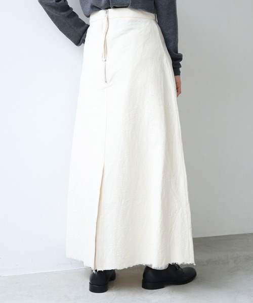 nitca（ニトカ）の「オーガニックネップツイル　Aラインスカート（スカート・レディース・キナリ・FREE）」の6枚目の写真