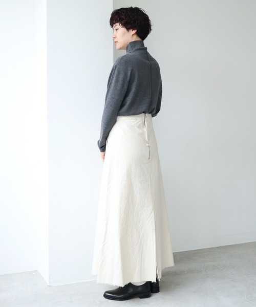nitca（ニトカ）の「オーガニックネップツイル　Aラインスカート（スカート・レディース・キナリ・FREE）」の11枚目の写真