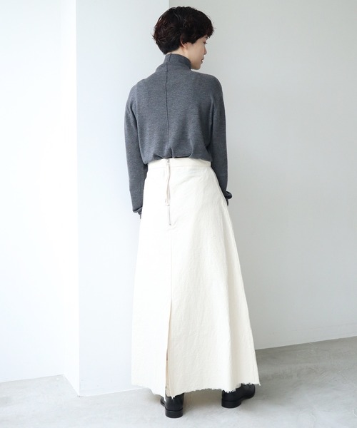 nitca（ニトカ）の「オーガニックネップツイル　Aラインスカート（スカート・レディース・キナリ・FREE）」の12枚目の写真