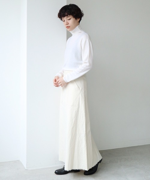 nitca（ニトカ）の「オーガニックネップツイル　Aラインスカート（スカート・レディース・キナリ・FREE）」の14枚目の写真