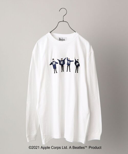 The Beatles(ザビートルズ)の「【WEB限定】SHIPS: THE BEATLES コラボレーション Tシャツ (ロンT) 21FW(Tシャツ/カットソー・メンズ・ホワイト系その他/ネイビー/ホワイト/ブラック・MEDIUM/X-LARGE/LARGE/SMALL)」の2枚目の写真