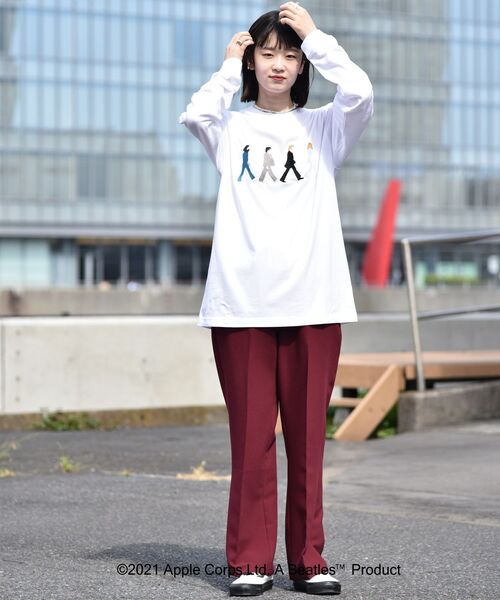 The Beatles(ザビートルズ)の「【WEB限定】SHIPS: THE BEATLES コラボレーション Tシャツ (ロンT) 21FW(Tシャツ/カットソー・メンズ・ホワイト系その他/ネイビー/ホワイト/ブラック・MEDIUM/X-LARGE/LARGE/SMALL)」の10枚目の写真