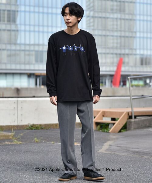 The Beatles(ザビートルズ)の「【WEB限定】SHIPS: THE BEATLES コラボレーション Tシャツ (ロンT) 21FW(Tシャツ/カットソー・メンズ・ホワイト系その他/ネイビー/ホワイト/ブラック・MEDIUM/X-LARGE/LARGE/SMALL)」の5枚目の写真