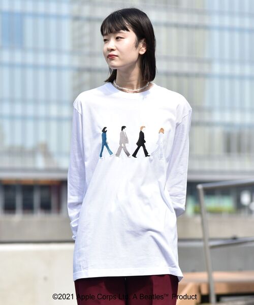 The Beatles(ザビートルズ)の「【WEB限定】SHIPS: THE BEATLES コラボレーション Tシャツ (ロンT) 21FW(Tシャツ/カットソー・メンズ・ホワイト系その他/ネイビー/ホワイト/ブラック・MEDIUM/X-LARGE/LARGE/SMALL)」の8枚目の写真