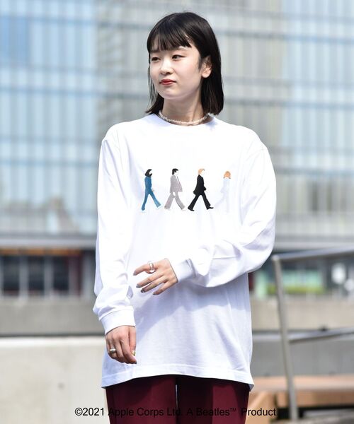 The Beatles(ザビートルズ)の「【WEB限定】SHIPS: THE BEATLES コラボレーション Tシャツ (ロンT) 21FW(Tシャツ/カットソー・メンズ・ホワイト系その他/ネイビー/ホワイト/ブラック・MEDIUM/X-LARGE/LARGE/SMALL)」の7枚目の写真