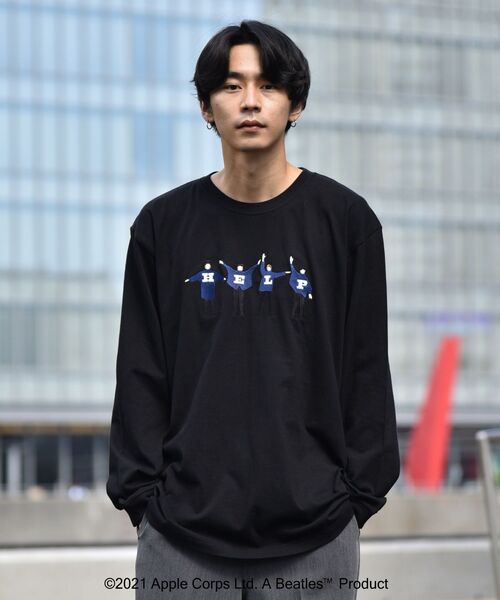 The Beatles(ザビートルズ)の「【WEB限定】SHIPS: THE BEATLES コラボレーション Tシャツ (ロンT) 21FW(Tシャツ/カットソー・メンズ・ホワイト系その他/ネイビー/ホワイト/ブラック・MEDIUM/X-LARGE/LARGE/SMALL)」の9枚目の写真