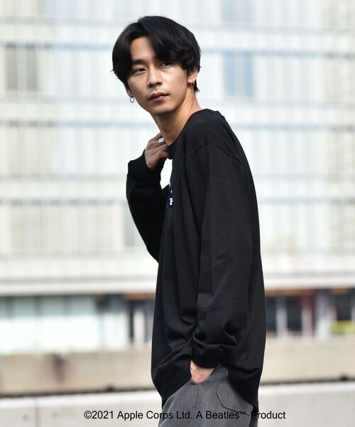 The Beatles(ザビートルズ)の「【WEB限定】SHIPS: THE BEATLES コラボレーション Tシャツ (ロンT) 21FW(Tシャツ/カットソー・メンズ・ホワイト系その他/ネイビー/ホワイト/ブラック・MEDIUM/X-LARGE/LARGE/SMALL)」の11枚目の写真