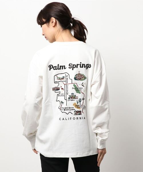 POWER TO THE PEOPLE(パワートゥーザピープル)の「【POWER TO THE PEOPLE】刺繍デザインプリントロングスリーブTシャツ(Tシャツ/カットソー・レディース・パープル/グリーン/ホワイト系/ホワイト系1/ブラック系/ブラック系1・MEDIUM/LARGE/X-LARGE)」の11枚目の写真