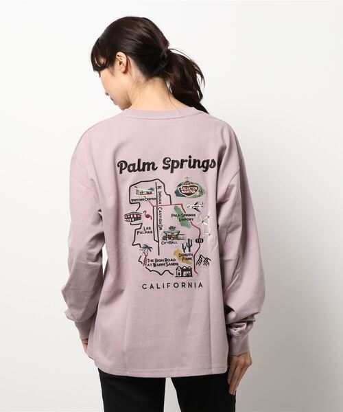 POWER TO THE PEOPLE(パワートゥーザピープル)の「【POWER TO THE PEOPLE】刺繍デザインプリントロングスリーブTシャツ(Tシャツ/カットソー・レディース・パープル/グリーン/ホワイト系/ホワイト系1/ブラック系/ブラック系1・MEDIUM/LARGE/X-LARGE)」の10枚目の写真