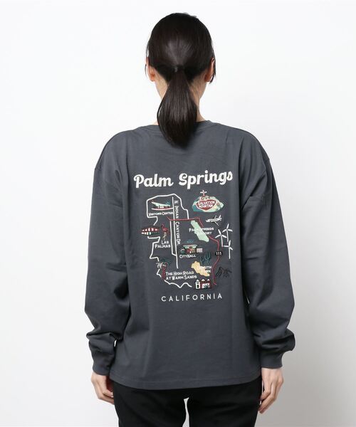 POWER TO THE PEOPLE(パワートゥーザピープル)の「【POWER TO THE PEOPLE】刺繍デザインプリントロングスリーブTシャツ(Tシャツ/カットソー・レディース・パープル/グリーン/ホワイト系/ホワイト系1/ブラック系/ブラック系1・MEDIUM/LARGE/X-LARGE)」の13枚目の写真
