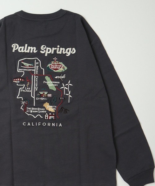 POWER TO THE PEOPLE(パワートゥーザピープル)の「【POWER TO THE PEOPLE】刺繍デザインプリントロングスリーブTシャツ(Tシャツ/カットソー・レディース・パープル/グリーン/ホワイト系/ホワイト系1/ブラック系/ブラック系1・MEDIUM/LARGE/X-LARGE)」の4枚目の写真