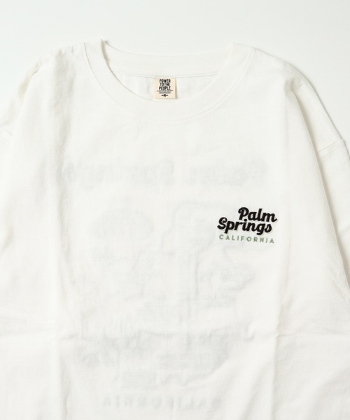 POWER TO THE PEOPLE(パワートゥーザピープル)の「【POWER TO THE PEOPLE】刺繍デザインプリントロングスリーブTシャツ(Tシャツ/カットソー・レディース・パープル/グリーン/ホワイト系/ホワイト系1/ブラック系/ブラック系1・MEDIUM/LARGE/X-LARGE)」の19枚目の写真