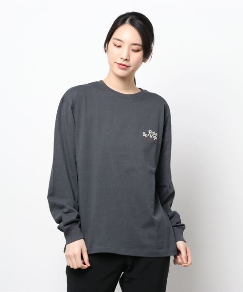 POWER TO THE PEOPLE(パワートゥーザピープル)の「【POWER TO THE PEOPLE】刺繍デザインプリントロングスリーブTシャツ(Tシャツ/カットソー・レディース・パープル/グリーン/ホワイト系/ホワイト系1/ブラック系/ブラック系1・MEDIUM/LARGE/X-LARGE)」の15枚目の写真