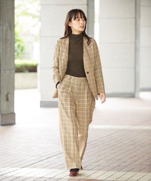 KASHIYAMA（カシヤマ）の「＜ウォッシャブル＞ウルコ チェックワイド