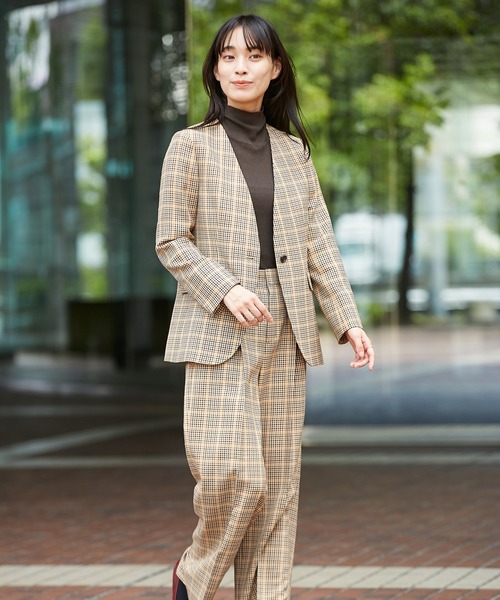 KASHIYAMA（カシヤマ）の「＜ウォッシャブル＞ウルコ チェックワイド