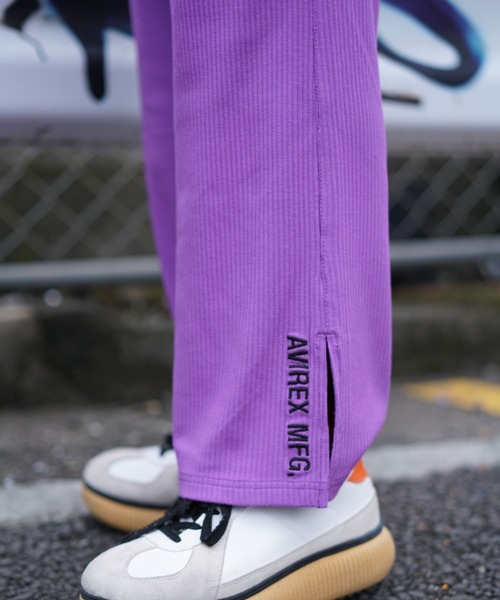 AVIREX（アヴィレックス）の「【直営店限定】リブカットパンツ/ RIB CUT  PANTS（その他パンツ・レディース・ブラック/パープル/オフホワイト・FREE）」の8枚目の写真