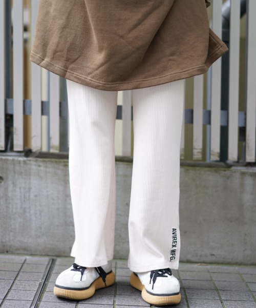 AVIREX（アヴィレックス）の「【直営店限定】リブカットパンツ/ RIB CUT  PANTS（その他パンツ・レディース・ブラック/パープル/オフホワイト・FREE）」の20枚目の写真