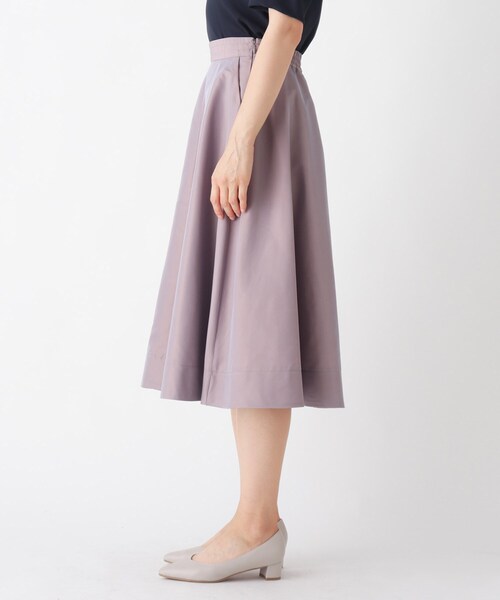 index（インデックス）の「◆シャンブレーサーキュラースカート【WEB限定サイズ】（スカート・レディース・チャコール/ベージュ系その他2/パープル系1・40/38/36/42）」の12枚目の写真