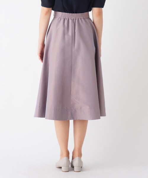 index（インデックス）の「◆シャンブレーサーキュラースカート【WEB限定サイズ】（スカート・レディース・チャコール/ベージュ系その他2/パープル系1・40/38/36/42）」の5枚目の写真