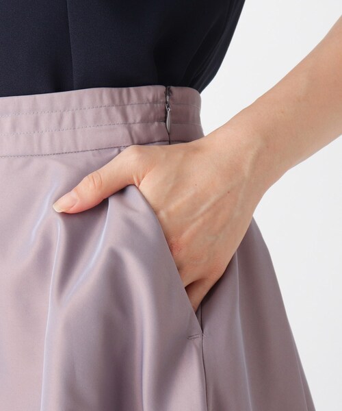 index（インデックス）の「◆シャンブレーサーキュラースカート【WEB限定サイズ】（スカート・レディース・チャコール/ベージュ系その他2/パープル系1・40/38/36/42）」の6枚目の写真