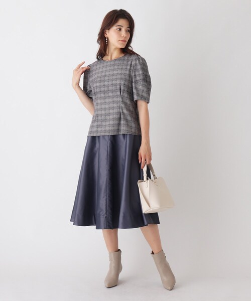 index（インデックス）の「◆シャンブレーサーキュラースカート【WEB限定サイズ】（スカート・レディース・チャコール/ベージュ系その他2/パープル系1・40/38/36/42）」の11枚目の写真