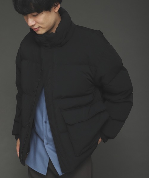 SENSE OF PLACE by URBAN RESEARCH（センスオブプレイスバイアーバンリサーチ）の「グリーンダウンフーデットジャケット（ダウンジャケット/コート・メンズ・ブラック/モカ/カーキ・MEDIUM/LARGE）」の18枚目の写真