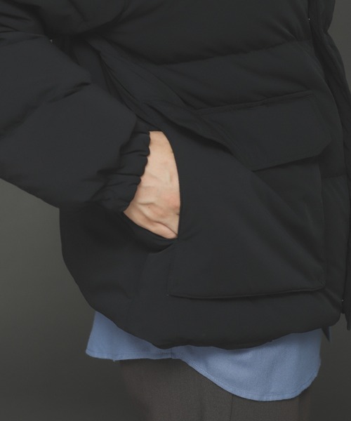 SENSE OF PLACE by URBAN RESEARCH（センスオブプレイスバイアーバンリサーチ）の「グリーンダウンフーデットジャケット（ダウンジャケット/コート・メンズ・ブラック/モカ/カーキ・MEDIUM/LARGE）」の5枚目の写真