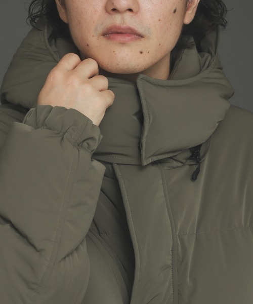 SENSE OF PLACE by URBAN RESEARCH（センスオブプレイスバイアーバンリサーチ）の「グリーンダウンフーデットジャケット（ダウンジャケット/コート・メンズ・ブラック/モカ/カーキ・MEDIUM/LARGE）」の21枚目の写真