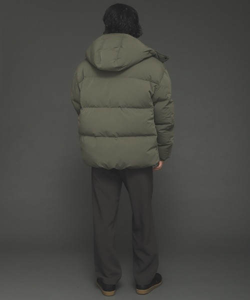 SENSE OF PLACE by URBAN RESEARCH（センスオブプレイスバイアーバンリサーチ）の「グリーンダウンフーデットジャケット（ダウンジャケット/コート・メンズ・ブラック/モカ/カーキ・MEDIUM/LARGE）」の15枚目の写真