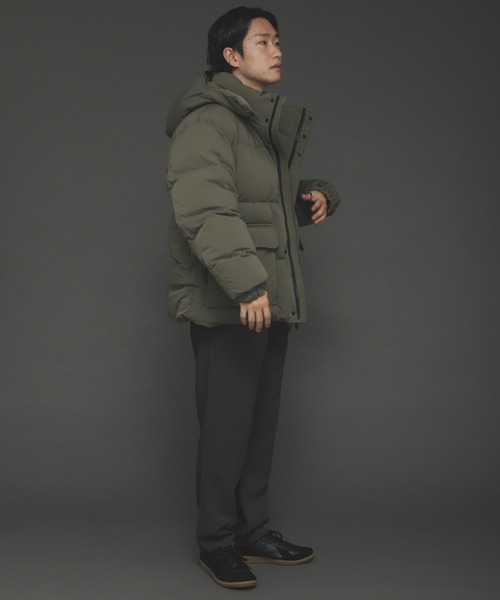 SENSE OF PLACE by URBAN RESEARCH（センスオブプレイスバイアーバンリサーチ）の「グリーンダウンフーデットジャケット（ダウンジャケット/コート・メンズ・ブラック/モカ/カーキ・MEDIUM/LARGE）」の8枚目の写真