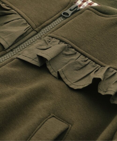 Seraph（セラフ）の「あったか裏シャギーブルゾン（ブルゾン・キッズ・グレー/カーキ/ピンク/ベージュ・80/90/100/120/130/110/95/140）」の10枚目の写真