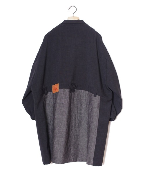 STOF(ストフ)の「Strange Mixed Coat(チェスターコート・メンズ・ブラック/ブラウン・S/M)」の6枚目の写真