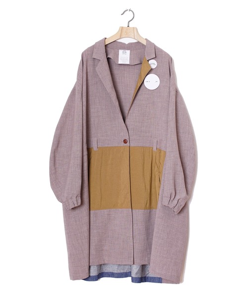 STOF(ストフ)の「Strange Mixed Coat(チェスターコート・メンズ・ブラック/ブラウン・S/M)」の3枚目の写真