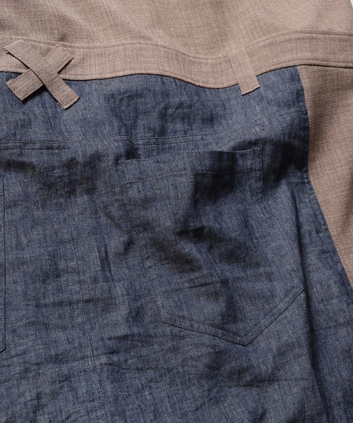 STOF(ストフ)の「Strange Mixed Coat(チェスターコート・メンズ・ブラック/ブラウン・S/M)」の4枚目の写真