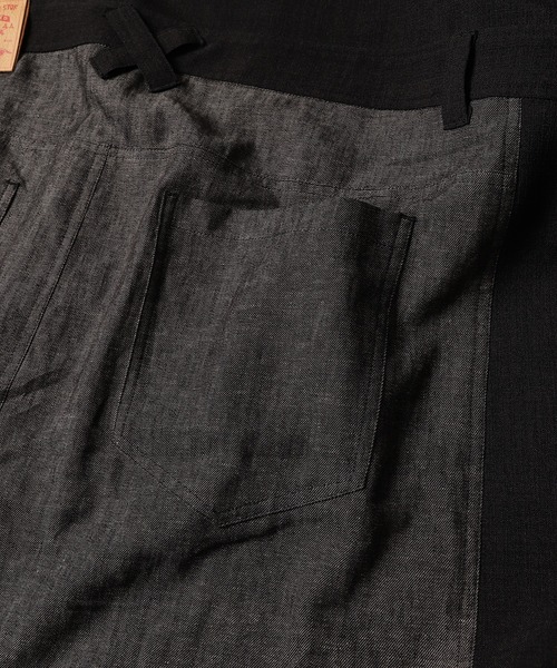 STOF(ストフ)の「Strange Mixed Coat(チェスターコート・メンズ・ブラック/ブラウン・S/M)」の5枚目の写真
