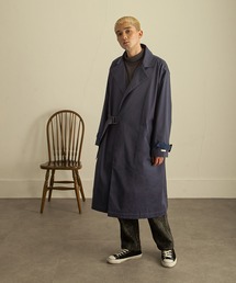 ヴィンテージコットンツイルルーズタイロッケンコート