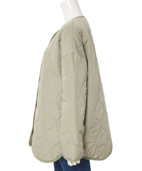 fifth（フィフス）の「キルティングライナーコート（その他アウター・レディース・カーキ/ライトベージュ・MEDIUM）」の7枚目の写真